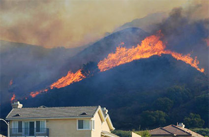 Porter Ranch Fire, Photo from USGS Library