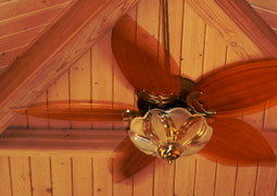 Custom woodwork With Ceiling Fan 56